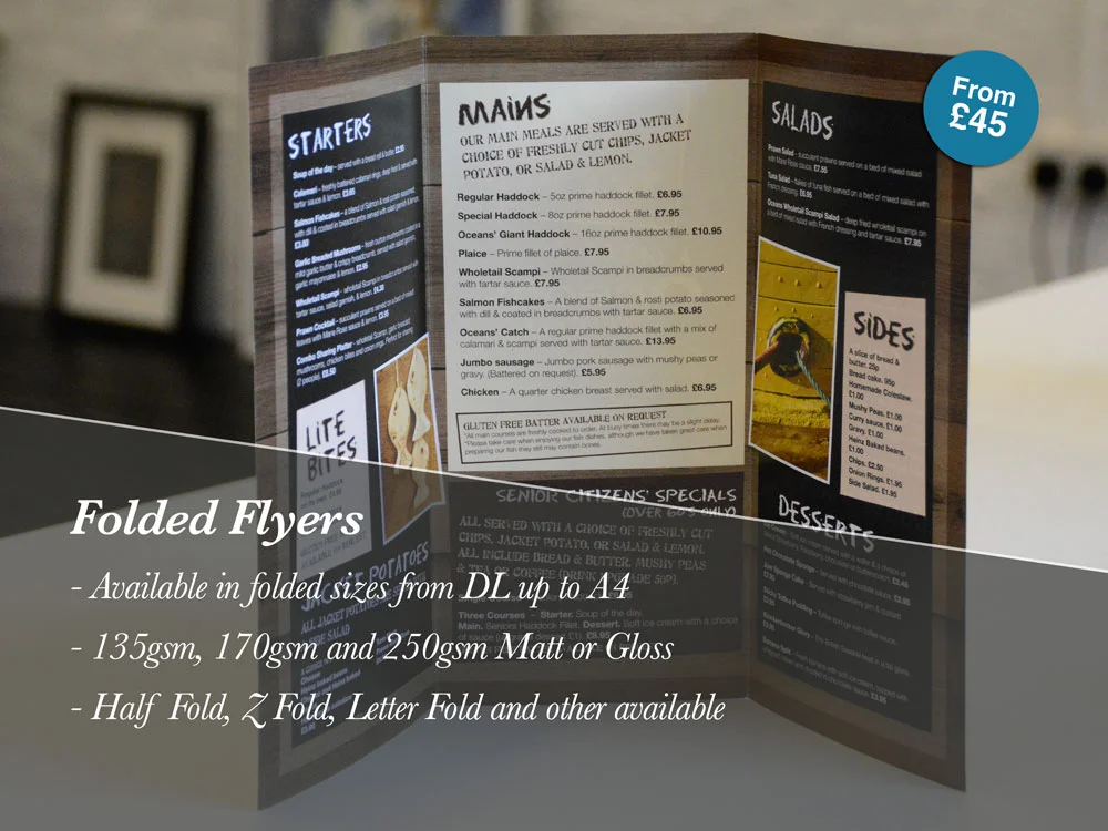 Folded Flyers Folded Flyers