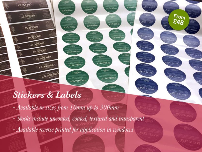 Same Day Sticker Printing Leeds Printing Company
